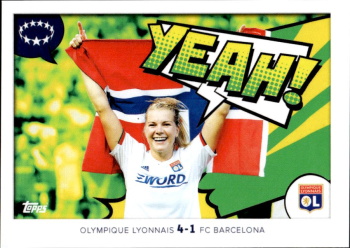 Ada Hegerberg Olympique Lyonnais samolepka Topps UEFA Champions League 2024/25 Memories That Stick #399