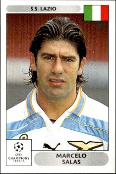 Marcelo Salas Lazio Roma samolepky Panini UEFA Champions League 2000/01 #95