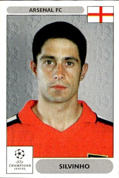 Sylvinho Arsenal samolepky Panini UEFA Champions League 2000/01 #102