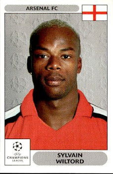 Sylvain Wiltord Arsenal samolepky Panini UEFA Champions League 2000/01 #111