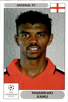 Nwankwo Kanu Arsenal samolepky Panini UEFA Champions League 2000/01 #112