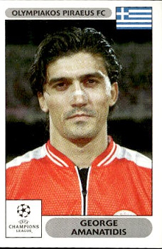 George Amanatidis Olympiacos FC samolepky Panini UEFA Champions League 2000/01 #118