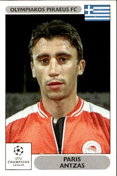 Paris Antzas Olympiacos FC samolepky Panini UEFA Champions League 2000/01 #122