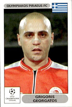 Grigoris Georgatos Olympiacos FC samolepky Panini UEFA Champions League 2000/01 #123