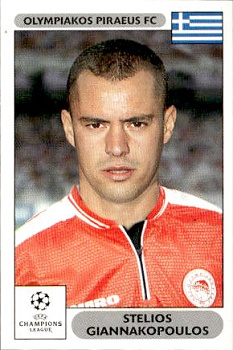 Stelios Giannakopoulos Olympiacos FC samolepky Panini UEFA Champions League 2000/01 #127