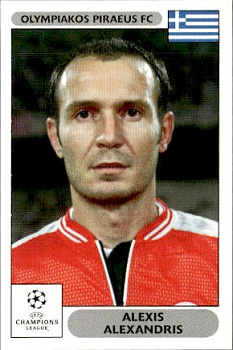 Alexis Alexandris Olympiacos FC samolepky Panini UEFA Champions League 2000/01 #131