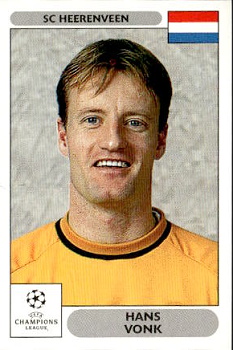 Hans Vonk SC Heerenveen samolepky Panini UEFA Champions League 2000/01 #135