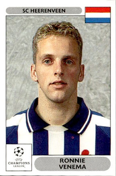 Ronnie Venema SC Heerenveen samolepky Panini UEFA Champions League 2000/01 #136