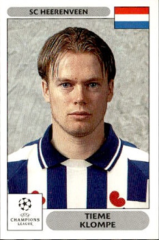 Tieme Klompe SC Heerenveen samolepky Panini UEFA Champions League 2000/01 #139