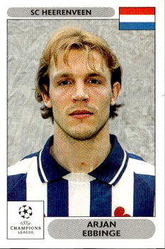 Arjan Ebbinge SC Heerenveen samolepky Panini UEFA Champions League 2000/01 #140