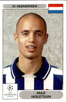 Max Houttuin SC Heerenveen samolepky Panini UEFA Champions League 2000/01 #142