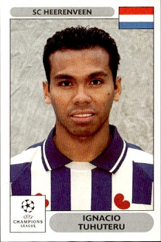 Ignacio Tuhuteru SC Heerenveen samolepky Panini UEFA Champions League 2000/01 #148