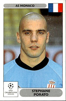 Stephane Porato AS Monaco samolepky Panini UEFA Champions League 2000/01 #154