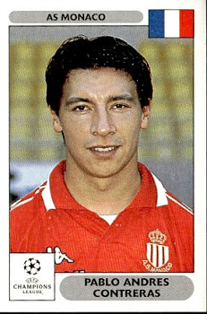 Pablo Andres Contreras AS Monaco samolepky Panini UEFA Champions League 2000/01 #156