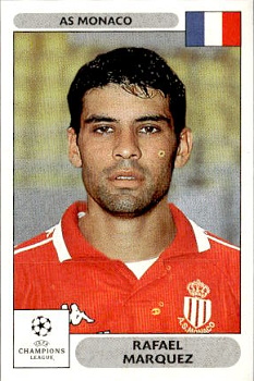 Rafael Marquez AS Monaco samolepky Panini UEFA Champions League 2000/01 #158