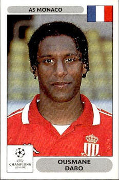 Ousmane Dabo AS Monaco samolepky Panini UEFA Champions League 2000/01 #161
