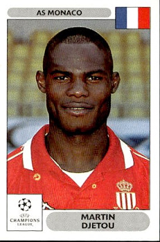 Martin Djetou AS Monaco samolepky Panini UEFA Champions League 2000/01 #162