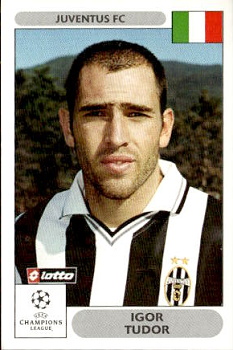 Igor Tudor Juventus FC samolepky Panini UEFA Champions League 2000/01 #179