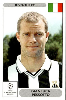 Gianluca Pessotto Juventus FC samolepky Panini UEFA Champions League 2000/01 #180