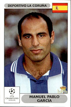 Manuel Pablo Garcia Deportivo La Coruna samolepky Panini UEFA Champions League 2000/01 #193