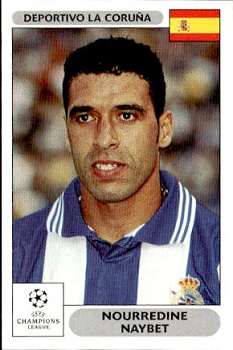 Nourredine Naybet Deportivo La Coruna samolepky Panini UEFA Champions League 2000/01 #194