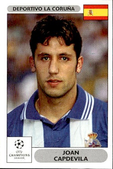 Joan Capdevila Deportivo La Coruna samolepky Panini UEFA Champions League 2000/01 #198