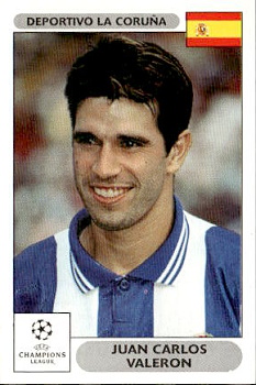 Juan Carlos Valeron Deportivo La Coruna samolepky Panini UEFA Champions League 2000/01 #200