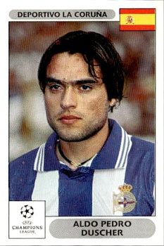 Aldo Pedro Duscher Deportivo La Coruna samolepky Panini UEFA Champions League 2000/01 #201