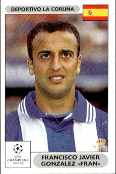 Francisco Javier Gonzalez "Fran" Deportivo La Coruna samolepky Panini UEFA Champions League 2000/01 #202