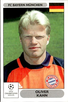 Oliver Kahn Bayern Munchen samolepky Panini UEFA Champions League 2000/01 #211