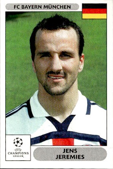 Jens Jeremies Bayern Munchen samolepky Panini UEFA Champions League 2000/01 #213