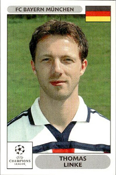 Thomas Linke Bayern Munchen samolepky Panini UEFA Champions League 2000/01 #215