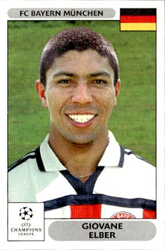 Giovane Elber Bayern Munchen samolepky Panini UEFA Champions League 2000/01 #223
