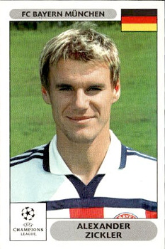 Alexander Zickler Bayern Munchen samolepky Panini UEFA Champions League 2000/01 #228
