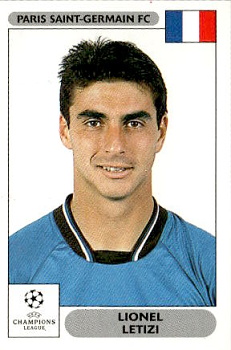 Lionel Letizi Paris Saint-Germain samolepky Panini UEFA Champions League 2000/01 #230