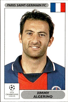 Jimmy Algerino Paris Saint-Germain samolepky Panini UEFA Champions League 2000/01 #231