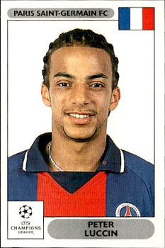 Peter Luccin Paris Saint-Germain samolepky Panini UEFA Champions League 2000/01 #239