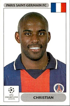 Christian Paris Saint-Germain samolepky Panini UEFA Champions League 2000/01 #243