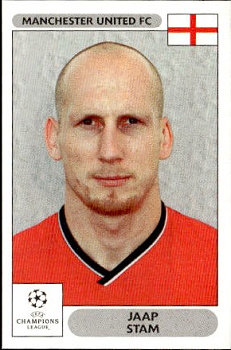 Jaap Stam Manchester United samolepky Panini UEFA Champions League 2000/01 #251