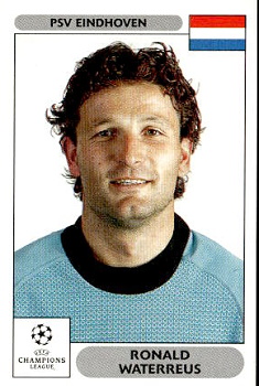 Ronald Waterreus PSV Eindhoven samolepky Panini UEFA Champions League 2000/01 #268