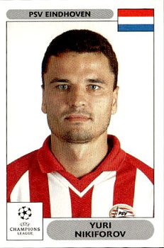 Yuri Nikiforov PSV Eindhoven samolepky Panini UEFA Champions League 2000/01 #269