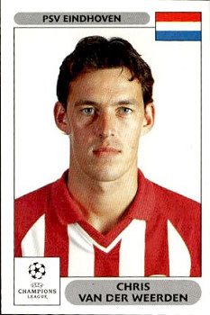Chris van der Weerden PSV Eindhoven samolepky Panini UEFA Champions League 2000/01 #273