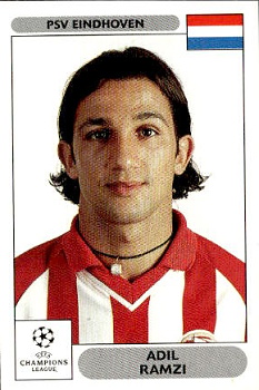 Adil Ramzi PSV Eindhoven samolepky Panini UEFA Champions League 2000/01 #280