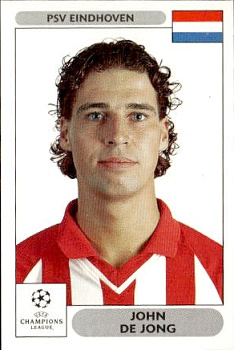 John de Jong PSV Eindhoven samolepky Panini UEFA Champions League 2000/01 #281