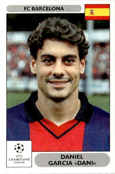 Daniel Garcia "Dani" FC Barcelona samolepky Panini UEFA Champions League 2000/01 #301