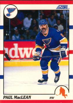 Paul MacLean St. Louis Blues Score 1990/91 American #203