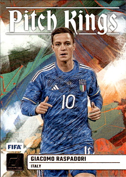 Giacomo Raspadori Italy Panini Donruss Soccer 2023/24 Pitch Kings #PK24