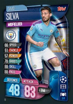 David Silva Manchester City 2019/20 Topps Match Attax CL UK version #13