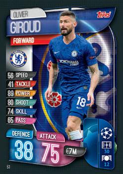 Olivier Giroud Chelsea 2019/20 Topps Match Attax CL UK version #53