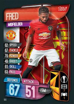 Fred Manchester United 2019/20 Topps Match Attax CL UK version #100
